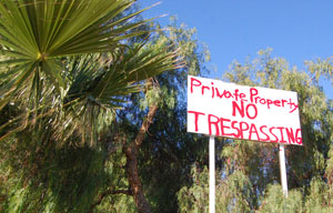 Access is restricted at the Byron Hot Springs Hotel.