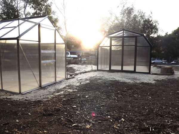 The Nature Preserve’s newly installed greenhouses will cater to the growth of California native plants and students of the endangered Bio-7 course.