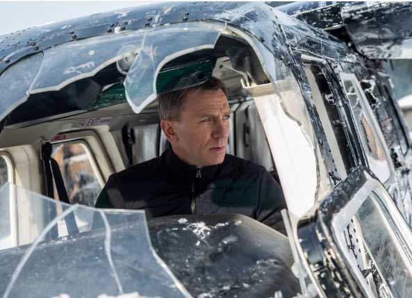 Daniel Craig plays James Bond in the new Ian Fleming adaptation, “Spectre.”