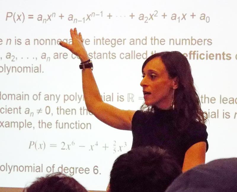 Math teacher Maria Perrone