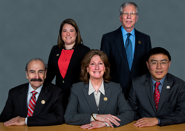 The members of the CCCCD Governing Board