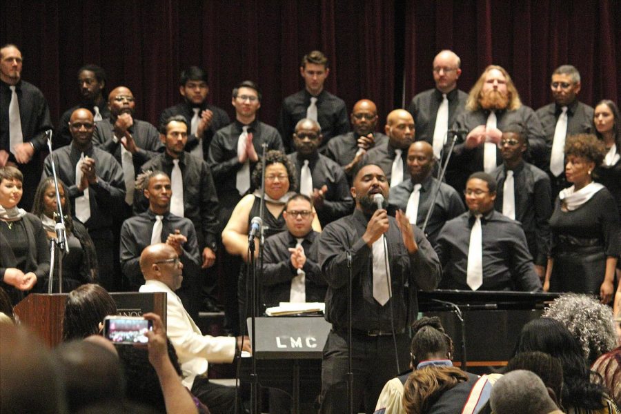 The LMC Gospel Choir during the 25th Anniversary Gospel Celebration Concert held in 2019.