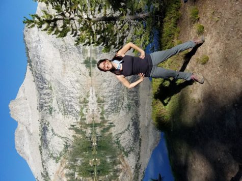 Jennifer Saito strikes a pose in Yosemite National Park.