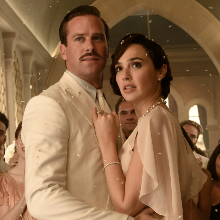 Armie Hammer and Gal Gadot in Death on the Nile (2022).