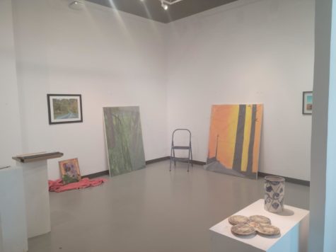 The gallery is a work in progress as it gets prepped for the upcoming show.