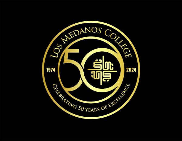 50th year logo voted by the staff at Los Medanos College during all-college day.