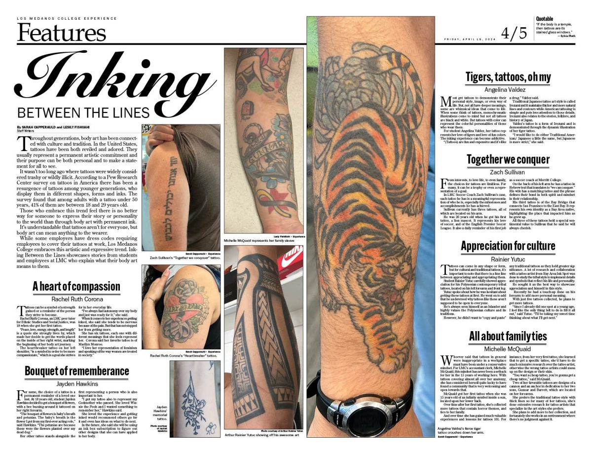 Understanding the stories of tattoos from LMC students and employees