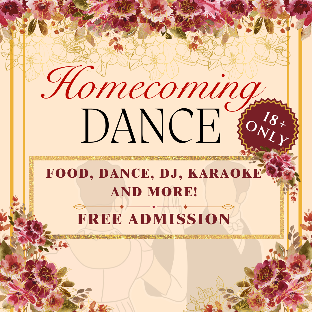 Homecoming themed flyer