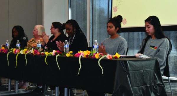 Panelists responds to questions during discussion post at Pittsburg Conference Room, March 11. 