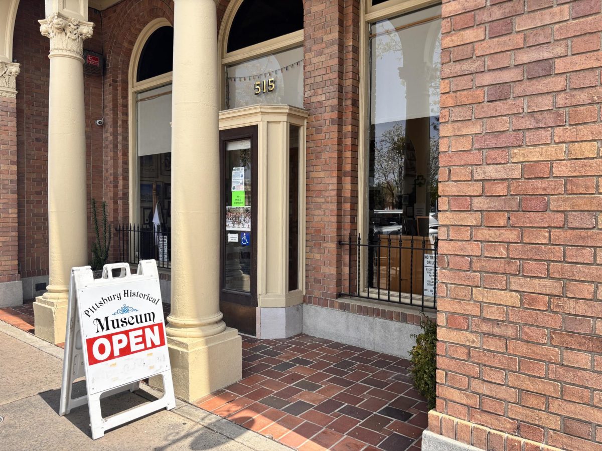 Entrance to the Pittsburg Historical Museum for visitors.