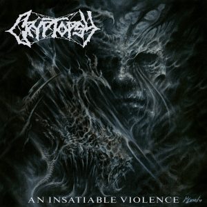 Cryptopsy's upcoming album cover "An Insatiable Violence."