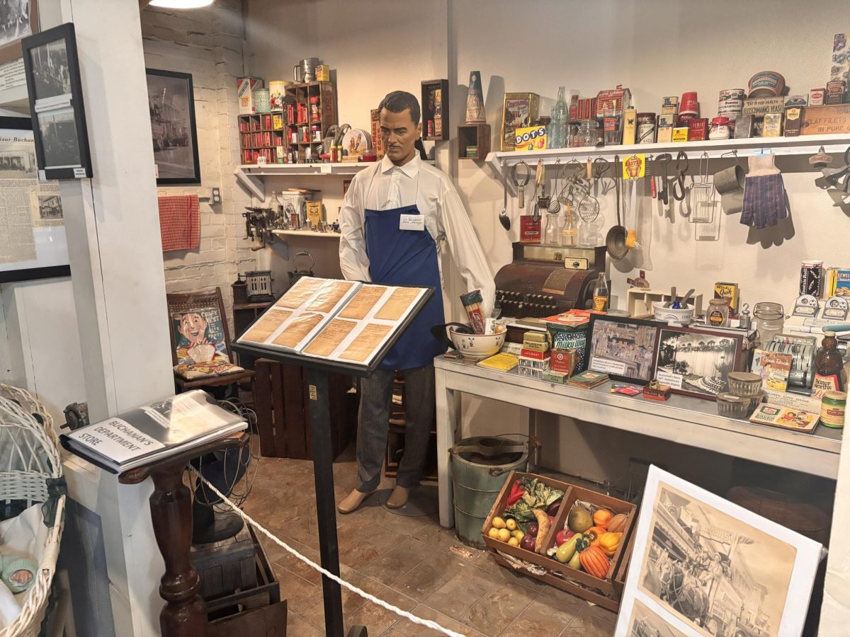 An exhibit that is found inside the Pittsburg Historical Museum.