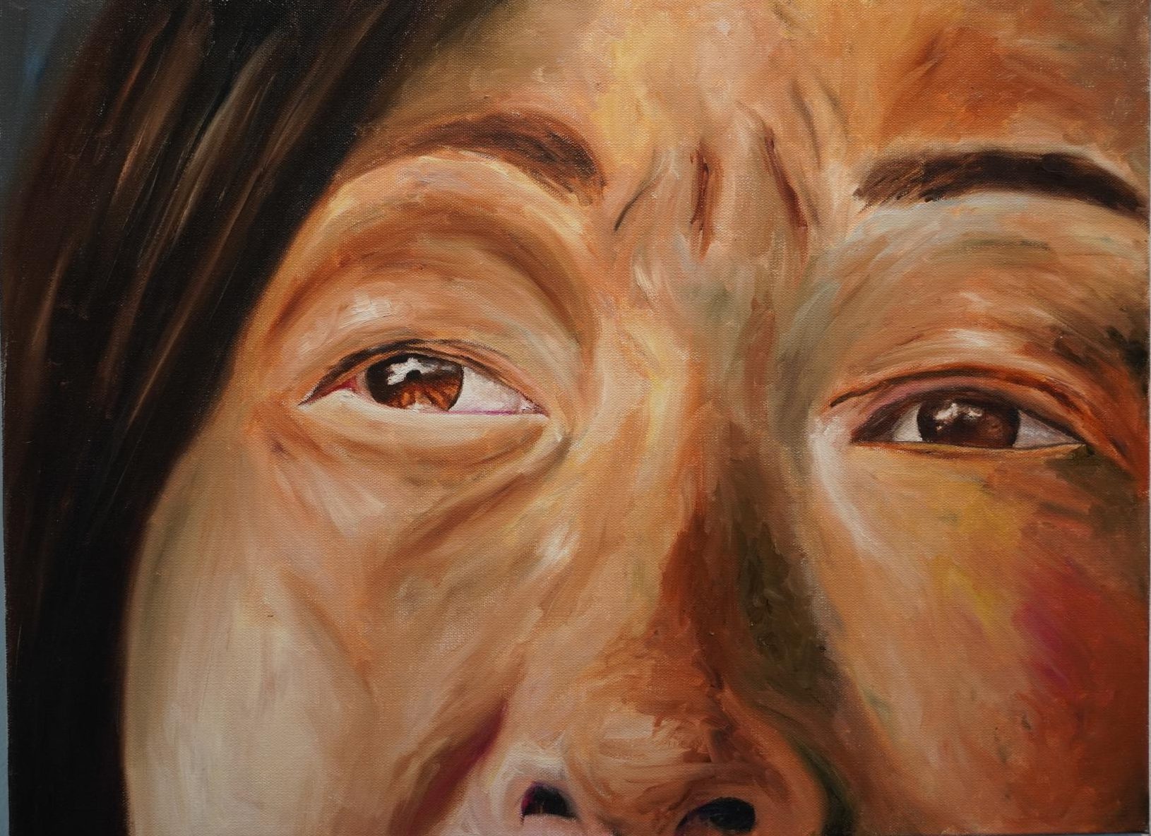 "Mi Madre Nunca Me Dijo Nada" 2018, oil on canvas, by Jennifer Lugris