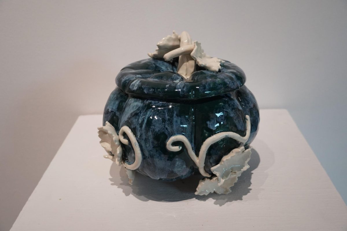 Teal Pumpkin by Mary Vargas