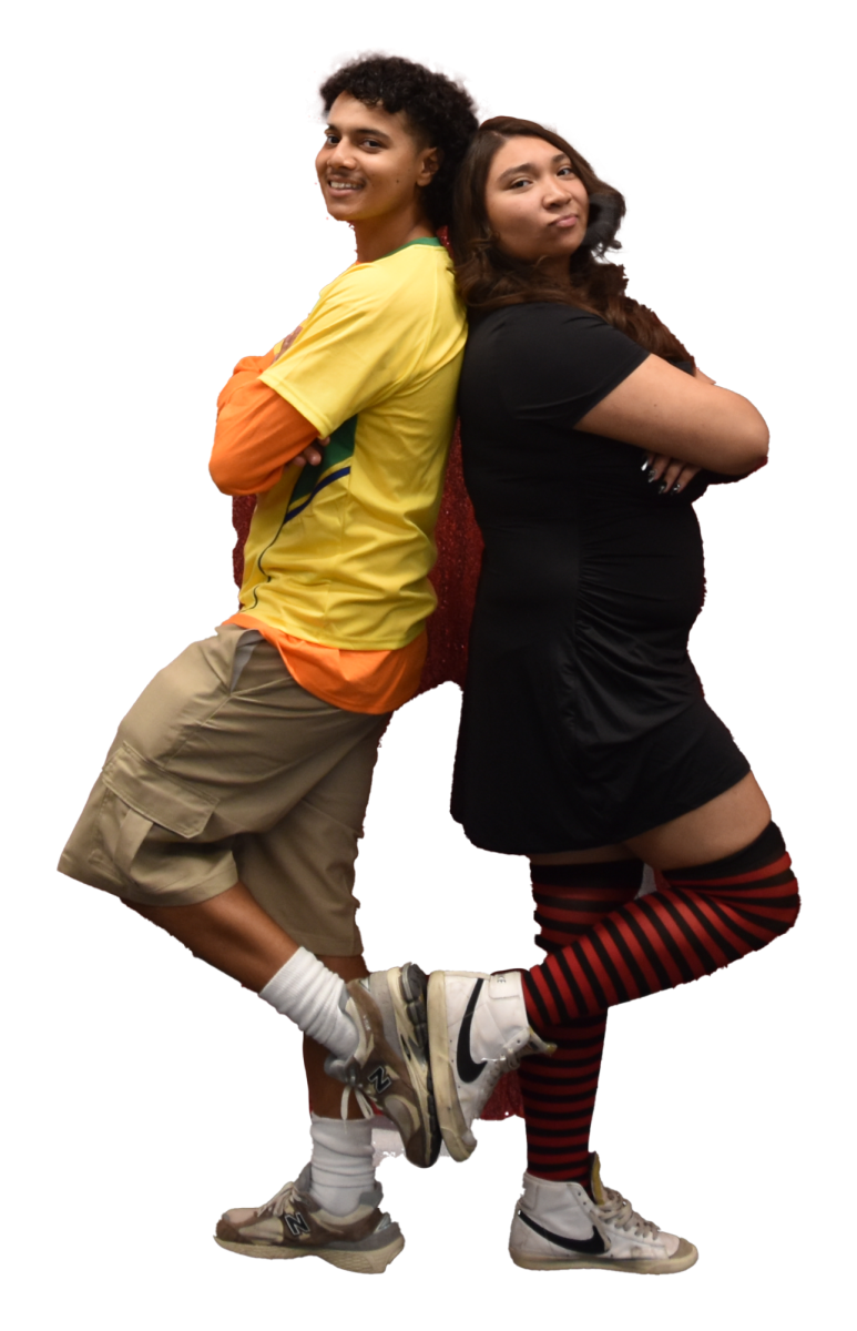 Alieea Santos and Jaden Singh as Mavis and Johnny from Hotel Transylvania.