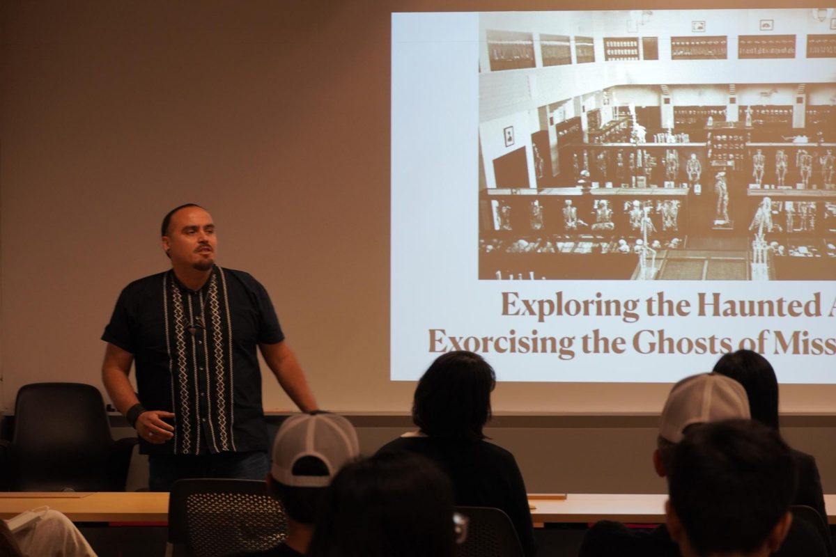 Dani Ahicapahtzin, a presenter from DVC, uses autoethnographic storytelling to explore the violence of colonization.
