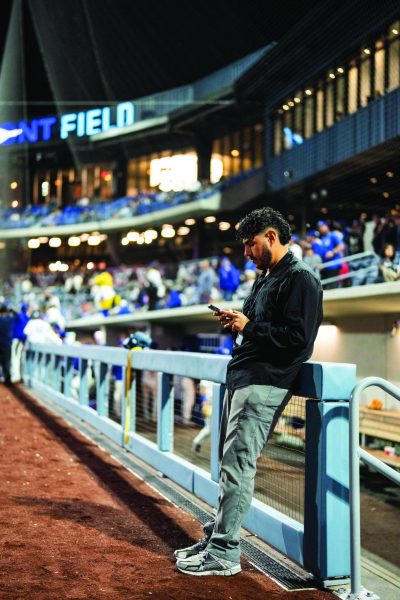 Jesus Cano pictured near the dugout in Dodger Stadium

Courtesy of Leroy Yau