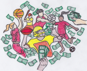 College sports go for green